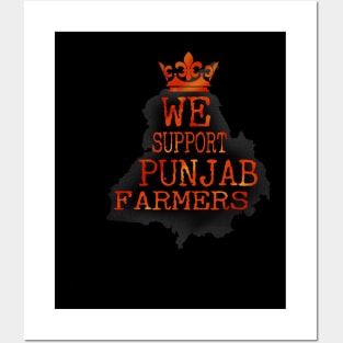 We support Punjab farmers Posters and Art